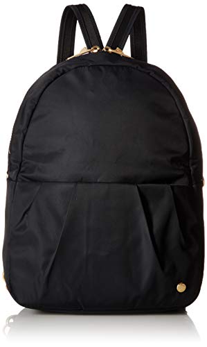 Pacsafe Citysafe Cx plecak damski z ochroną przed kradzieżą, do tabletu o przekątnej 25,4 cm (10 cali), czarny (black 100), 34, Citysafe CX składany plecak