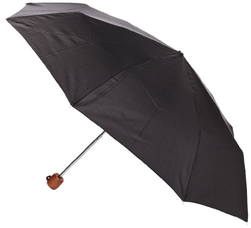 Fulton Fulton Stowaway Deluxe czarny unisex parasol dla dorosłych, Czarny deluxe, Jeden rozmiar, Składany parasol