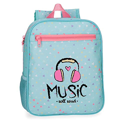 Rolka droga dostosowany plecak przedszkolny 28 cm muzyczny codzienny plecak na co dzień, 28 cm, 6,44 litra;, niebieski