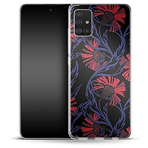 Silikonowe etui na telefon komórkowy Midnight Floral Samsung Galaxy A51