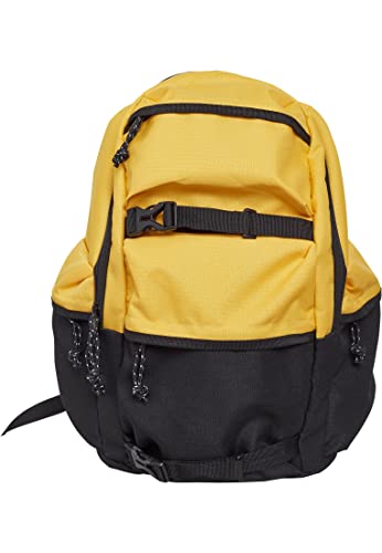 Urban Classics plecak Colourblocking, 43 cm, 18,4 l, Chrome Yellow/Black/Black (wielokolorowa) - TB2154