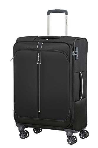 Samsonite Popsoda bagaż podręczny pionowy, Czarny, Spinner M expandable (66 cm - 73.5 L), walizka bagażowa