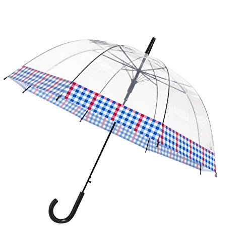 W powietrzu czasu – parasol przezroczysty – krawędź w kratkę