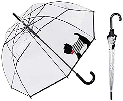 Susino Scottie Dog Dome parasol przeciwsłoneczny, 85 cm, czarny, czerwony (czarny) - SUSINOEXT17010CUTEDOG