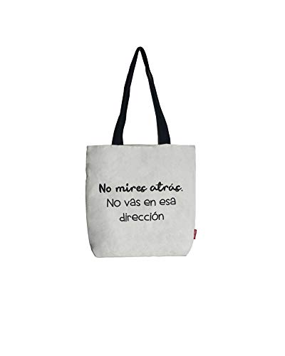 Econanos Hellobags2019 płócienna i plażowa torba na zakupy, 38 cm, biała (BLANCO)