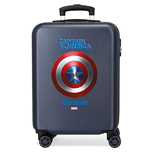 Marvel Captain AmericaBlue twarda walizka podręczna