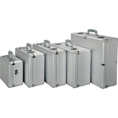 Alumaxx wielofunkcyjna ze wzorem aluminiowa walizka Stratos i z piankową wkładką aluminiową Srebrny 45135