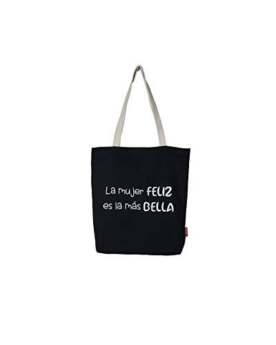 Econanos Hellobags2019 torba plażowa, 38 cm, czarna (negro)