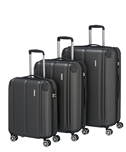 Travelite City 4w wózek, antracytowy, Trolley Set L/M/S, City 4w walizka na kółkach