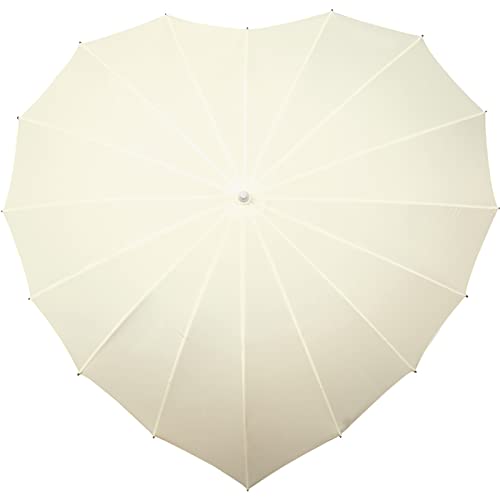 Impliva impliva serce parasol z ochroną przed promieniami UV  biaława LR-8-OFFWHITE