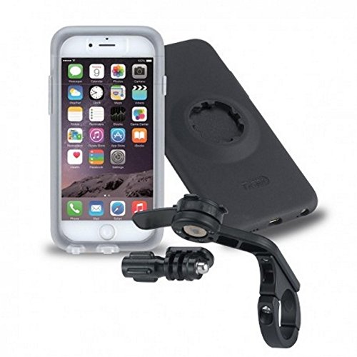 Tigra MC-iph7p 2-BKF Tigra szosowych Sport fitclic TCASE 2 Bike Kit etui na smartfon i Out Front Forward mocowanie na kierownicę dla iPhone 7 Plus w zestawie: Adapter do GoPro analogowe  czarny  MC-IPH7P-2-BKF