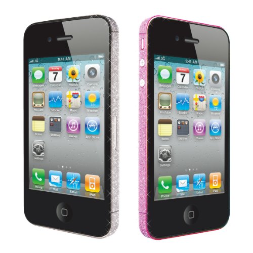 Ozaki iCoat BlingBling bumper sticker for her iPhone 4S pink&silver IC856B IC856B