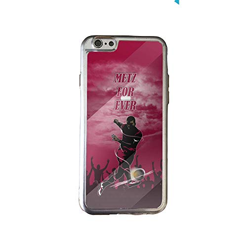 Silikonowe etui ochronne do iPhone 6 lub 6S, szkło hartowane, Fan Ligue 1, Metz piłka nożna Club FC Metz