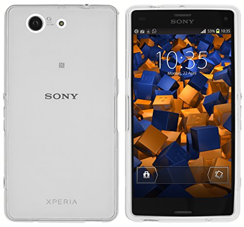 mumbi Etui kompatybilne z Sony Xperia Z3 Compact etui na telefon komórkowy, przezroczyste białe
