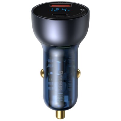 Baseus Particular Ładowarka samochodowa 65W Quick Charge 4.0+ Power Delivery 3.0 Huawei SCP 5A 2xUSB + kabel Type-C TZCCKX-0G