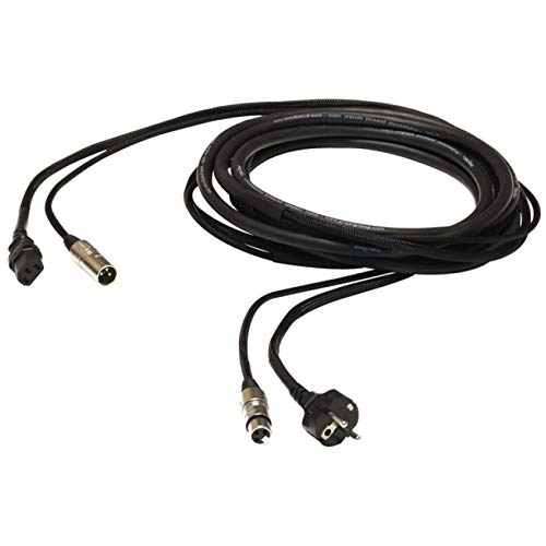 Proel PH100LU10 profesjonalne audio/przewód (6,3 mm XLRF power kombi, blokowanie wtyczka, gniazdo schuko 16 A, 3 X 1,5 MM XLRM, ec3p przyłącze prądu, 10 m) Kolor czarny Proel PH100LU10