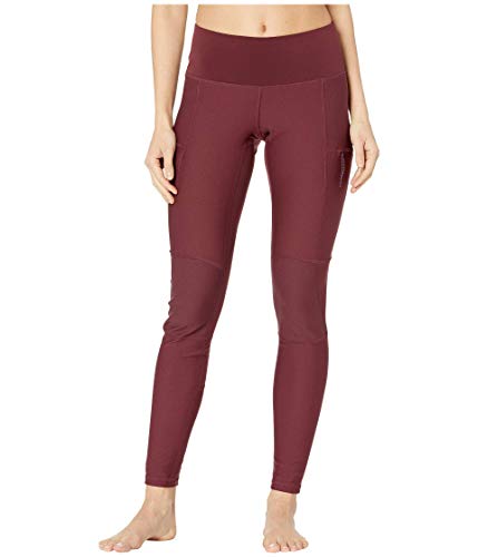 Fjallraven damskie spodnie sportowe Abisko Trail Tights W czerwony ciemnobordowy (Dark Garnet) XX-L