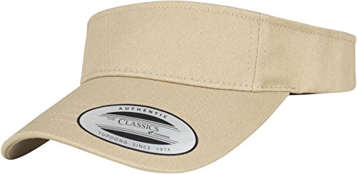 Flexfit FlexFit yupoong dla pań i panów Curved Visor Cap  Unisex osłona przeciwsłoneczna, z zapięciem na rzepy, brązowy, jeden rozmiar 8888