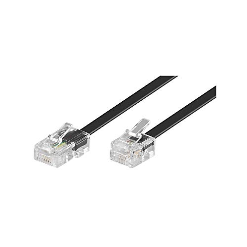 Goobay R ohne Kennzeichnung TEL 6P4C-8P4C RJ11-RJ45 1500 BLACK 15m 4040849685798