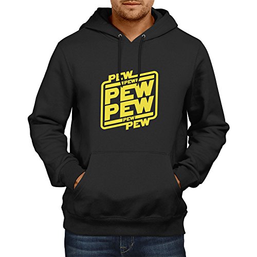NERDO NERDO męski sweter z kapturem Pew Logo, czarny, XXL, VEND-21191 VEND-21191