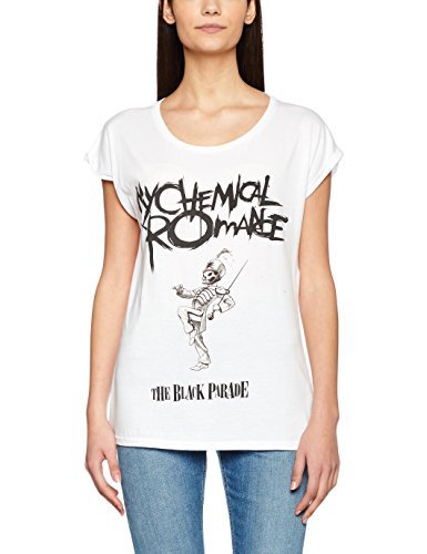Mister Tee Mister Tee Damskie Ladies My Chemical Romace Black Parade Cover T-shirty, białe, L MT413