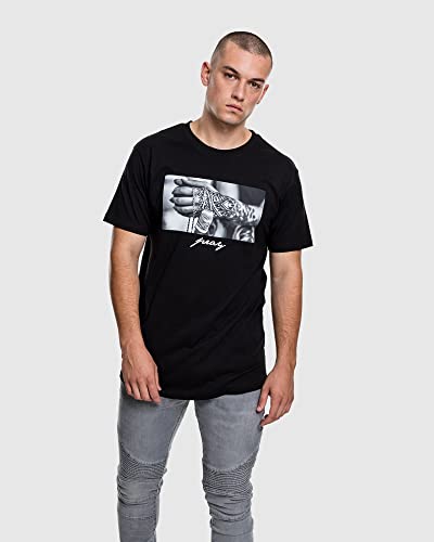 Mister Tee męski PRAY 2.0 T-Shirt, czarny, l MT471