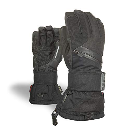 Ziener Dorośli MARE GTX Gore plus warm glove SB rękawice snowboardowe, czarne (black hb), 7.5