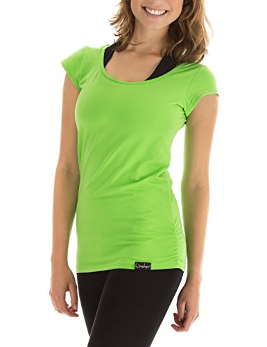 Winshape WTR4 koszulka damska z krótkim rękawem, fitness, yoga, pilates, zielony, M WTR4-APFELGRUEN-M_Apfelgrün_M