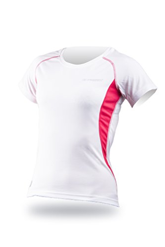 Unbekannt Przycinanie damski T-Shirt Bee, biały, L 50486_White/Rose_L