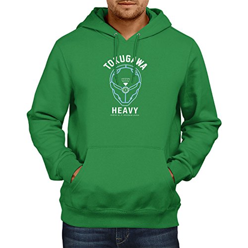 Texlab Texlab męski sweter z kapturem Tokugawa Heavy Industry, zielony, XXL, VEND-12891 VEND-12891