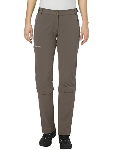 Vaude spodnie damskie Farley Stretch Capri T-Zip II, brązowy, 44 (krótkie) 045775094440