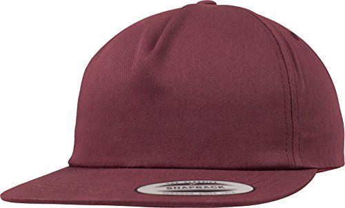 Flexfit Czapka uniseks Unstructured 5-panelowa Snapback czerwony kasztanowaty Rozmiar uniwersalny 6502