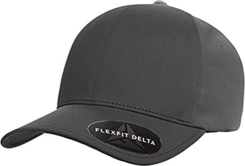 Flexfit Delta czapka baseballowa, uniseks, z poliestru, dla kobiet i mężczyzn, bez szwów, odporna na działanie wody szary ciemnoszary S-M