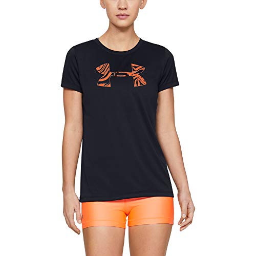 Under Armour damska koszulka Tech Ssc Graphic z krótkim rękawem Black / / Peach Plasma (001) S-M