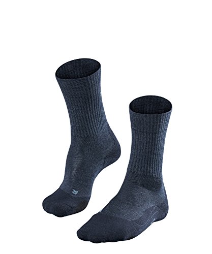 Falke TK 2 Wool męskie skarpety turystyczne z 70% wełny merino do lekkich butów trekkingowych (kategoria A i A/B), 1 para, różne kolory, rozmiar 39-42, 43-46 niebieski Blau (Jeans 6670) 46-48