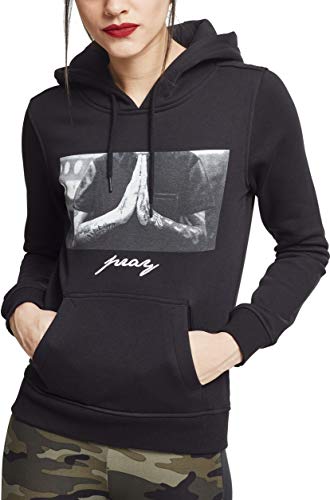 Mister Tee (MISUQ) Mister Tee (misuq) damski Ladies PRAY bluza z kapturem Hoodie, czarny, s MT684