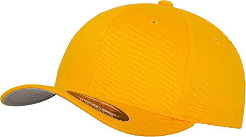 Flexfit Wooly Combed czapka baseballowa, 6 panelów, uniseks, dla dorosłych i dzieci, złoto, młodzież 6277-00109-0063_Gold_OSFY