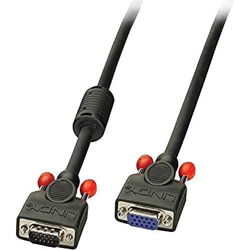 Lindy VGA Kabel M/F schwarz 3m HD15 M/F DDC-fhig 36394