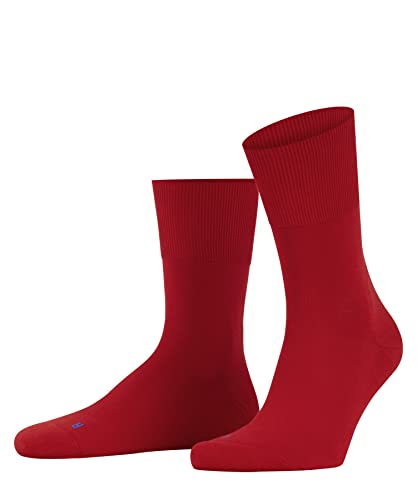 FALKE Uniseks Skarpety Run U SO Bawełna jednokolorowe 1 Para, Czerwony (Fire 8150), 46-48