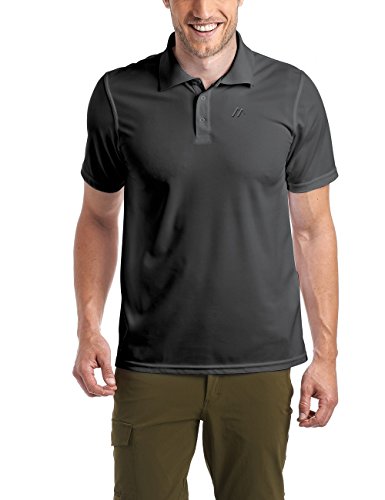 Maier Sports Ulrich koszulka polo męska, czarny, M 152303