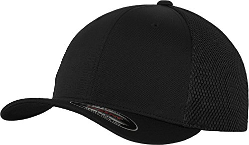 Flexfit Tactel Mesh czapka z daszkiem dla kobiet i mężczyzn, czarny, S/M 6533