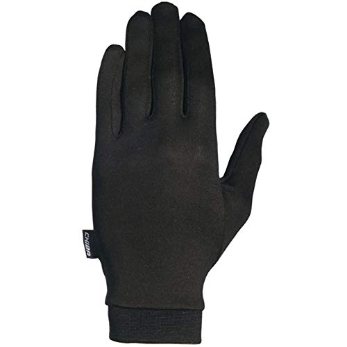 Chiba jedwabne rękawiczki, rozmiar czarny czarny L