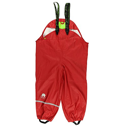 Celavi unisex odzież przeciwdeszczowa solidne spodnie przeciwdeszczowe, czerwony, 100 cm