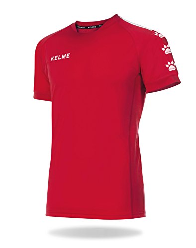 Kelme Luchs koszulka piłkarska dla dzieci, S czerwono-biała