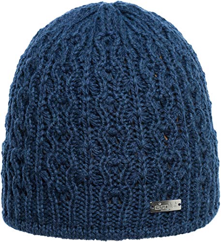 Eisglut Czapka damska Emilia Merino niebieski Jeans M 57-58cm