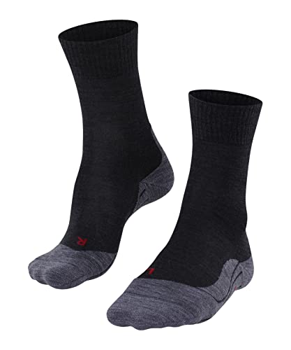 FALKE Mężczyźni Skarpety do wędrówek TK5 Wander , Wełna, 1 Para, Szary (Asphalt Melange 3180); 39-41