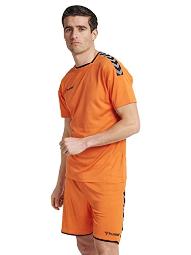 Hummel HmlAuthentic Poly Jersey koszulka męska S/S pomarańczowa Tangerine L 204919-5006