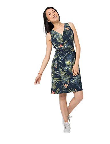 Jack Wolfskin Wahia Tropical Dress sukienka damska, szybkoschnąca niebieski Midnight Blue All Over S