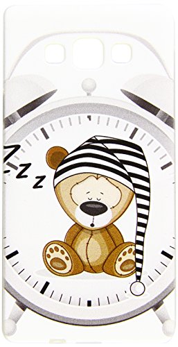 OOH COLOR 024834_oki001 Spaß Teddybär mit Muster weiche Silikon TPU Bumper-Hülle für Samsung Galaxy A7 A700 klar