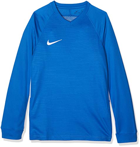 Nike trykot dzieci Tiempo Premier LS, niebieski, s 894113-463